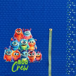 Topla pletenina Boo Crewh PANEL digital print