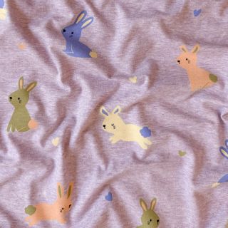 Pletenina Bunnies purple melange