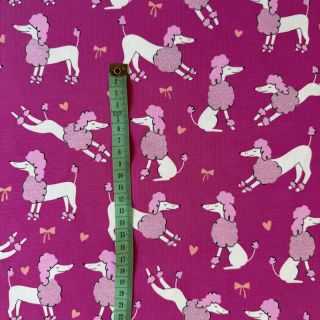 Pletenina Glitter poodles fuchsia