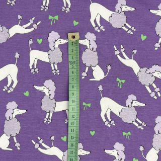 Pletenina Glitter poodles lavender