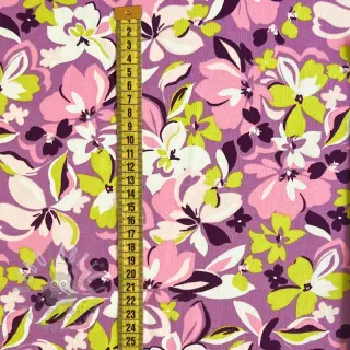 Prevešanka Bright flowers design pink lime