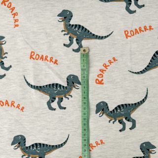 Pletenina Dinosaurs ecru melange