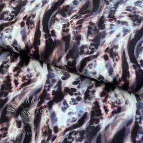 Viskoza ECOVERO Animal skin jeans digital print