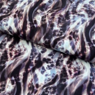 Viskoza ECOVERO Animal skin jeans digital print
