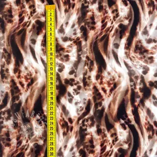 Viskoza ECOVERO Animal skin brown digital print