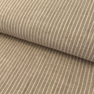 Dvojna gaza/muslin YARN DYED Stripes taupe