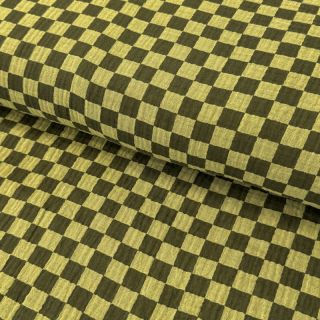 Dvojna gaza/muslin DOUBLE SIDED Full check green