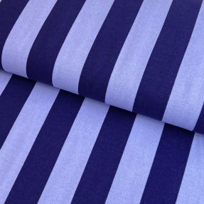 Bombažna tkanina FLANNEL Stripes cobalt