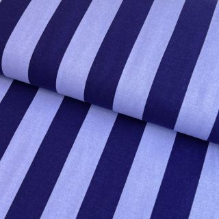 Bombažna tkanina FLANNEL Stripes cobalt