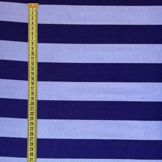 Bombažna tkanina FLANNEL Stripes cobalt