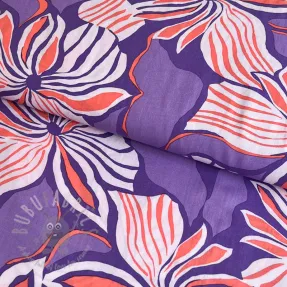 Viskoza ECOVERO Florals lavender digital print