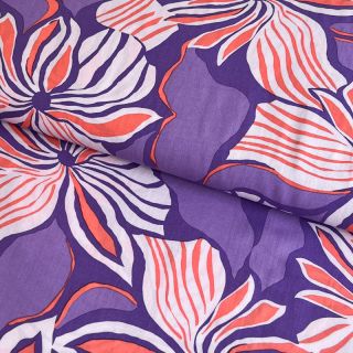Viskoza ECOVERO Florals lavender digital print