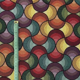 Dekorativna tkanina GOBELIN PREMIUM Graphic Wave Scale