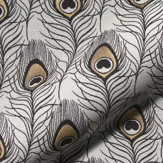 Dekorativna tkanina jacquard Peacock Feather Deco metallic deluxe