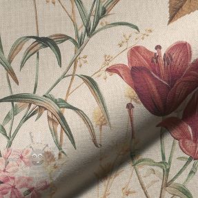 Dekorativno blago Linenlook premium Flower Dreamy Field digital print