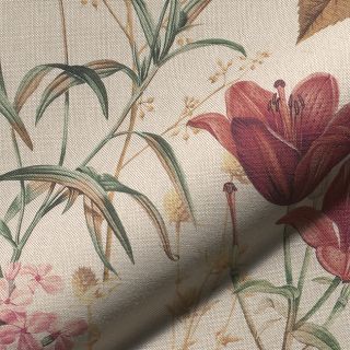 Dekorativno blago Linenlook premium Flower Dreamy Field digital print