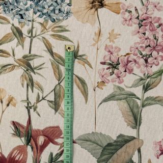 Dekorativno blago Linenlook premium Flower Dreamy Field digital print