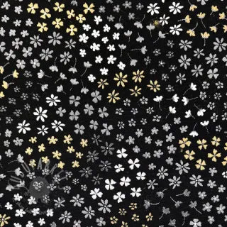 Dekorativno blago jacquard Flower Mix Sprinkle metallic deluxe