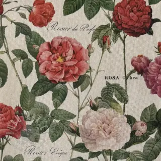 Dekorativno blago Linenlook premium Vintage Rose Garden digital print