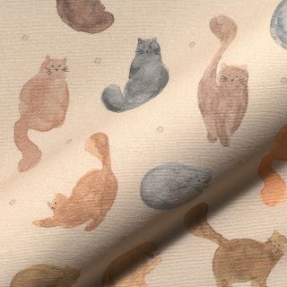 Dekorativno blago Cat Furry Friend digital print