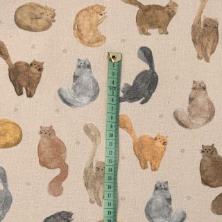 Dekorativno blago Cat Furry Friend digital print