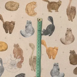 Dekorativno blago Cat Furry Friend digital print