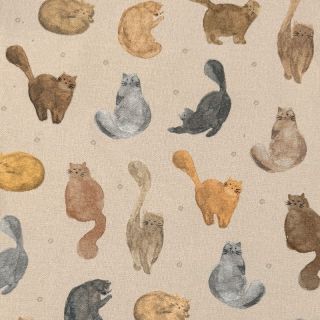 Dekorativno blago Cat Furry Friend digital print