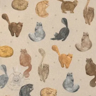 Dekorativno blago Cat Furry Friend digital print