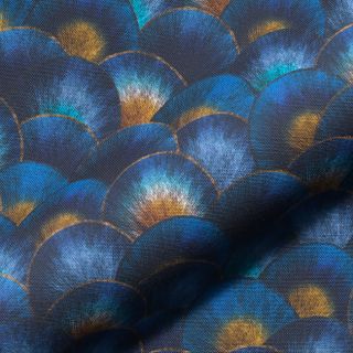 Dekorativno blago Scale Peacock Feather digital print