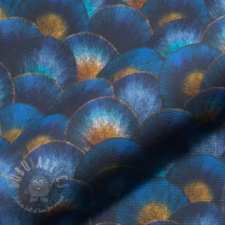 Dekorativno blago Scale Peacock Feather digital print