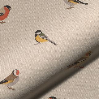 Dekorativna tkanina Linenlook Tiny Garden Birds