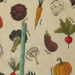 Dekorativno blago Veggie Harvest Garden digital print