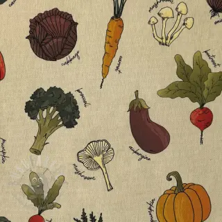 Dekorativno blago Veggie Harvest Garden digital print