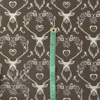 Dekorativno blago jacquard DOUBLE FACE Landhaus Deer Heart taupe