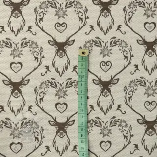 Dekorativno blago jacquard DOUBLE FACE Landhaus Deer Heart taupe