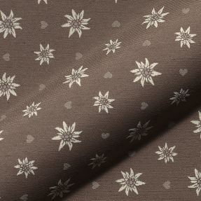 Dekorativna tkanina jacquard DOUBLE FACE Landhaus Edelweiss taupe