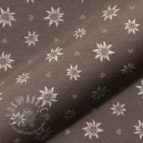 Dekorativno blago jacquard DOUBLE FACE Landhaus Edelweiss taupe