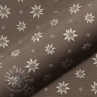 Dekorativno blago jacquard DOUBLE FACE Landhaus Edelweiss taupe