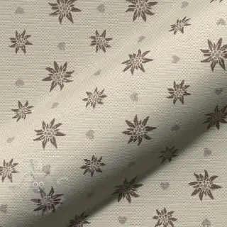 Dekorativno blago jacquard DOUBLE FACE Landhaus Edelweiss taupe