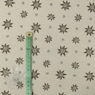 Dekorativno blago jacquard DOUBLE FACE Landhaus Edelweiss taupe