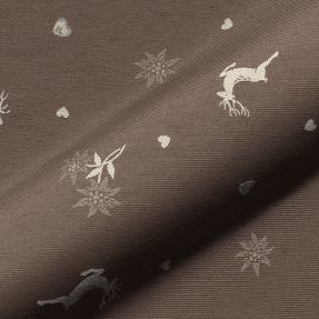 Dekorativna tkanina jacquard DOUBLE FACE Landhaus Mixed Icon taupe
