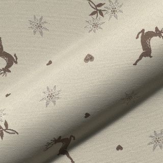 Dekorativno blago jacquard DOUBLE FACE Landhaus Mixed Icon taupe