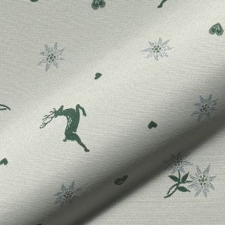 Dekorativna tkanina jacquard DOUBLE FACE Landhaus Mixed Icon forest green