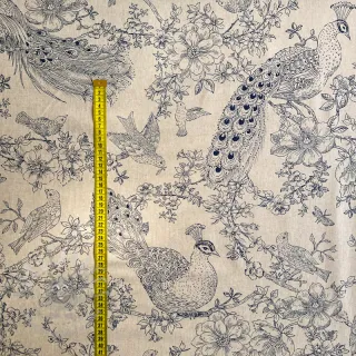 Dekorativno blago Linenlook Peacock Romance Scene