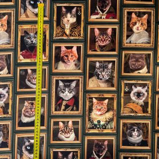 Dekorativna tkanina Cats Golden Age digital print