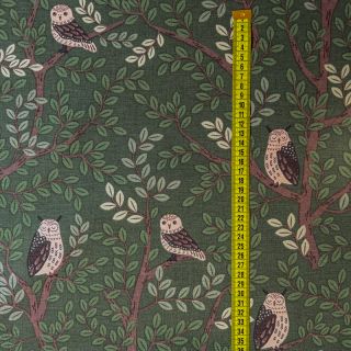 Dekorativna tkanina premium Forest Wood Owl