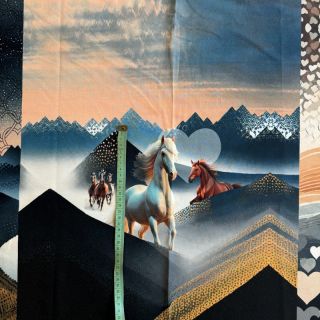 Tkanina jersey Desert Horses PANEL digital print