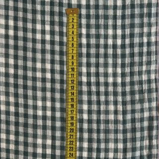 Dvojna gaza/muslin Double sided CHECKS MINI cyan