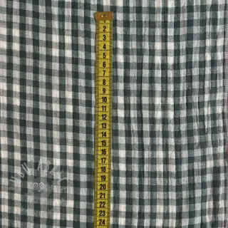 Dvojna gaza/muslin Double sided CHECKS MINI cyan