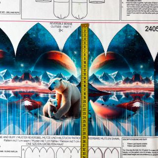 Tkanina jersey Polar PANEL SET digital print